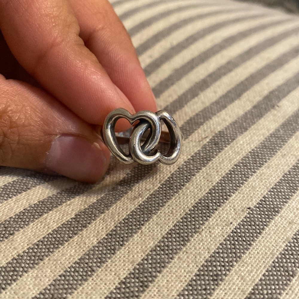 James Avery Linked Hearts Ring